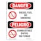 Signmission OSHA Danger Sign, Diesel Fuel No Smoking Bilingual, 14in X 10in Rigid Plastic, OS-DS-P-1014-VS-1123 OS-DS-P-1014-VS-1123 - alternate 1